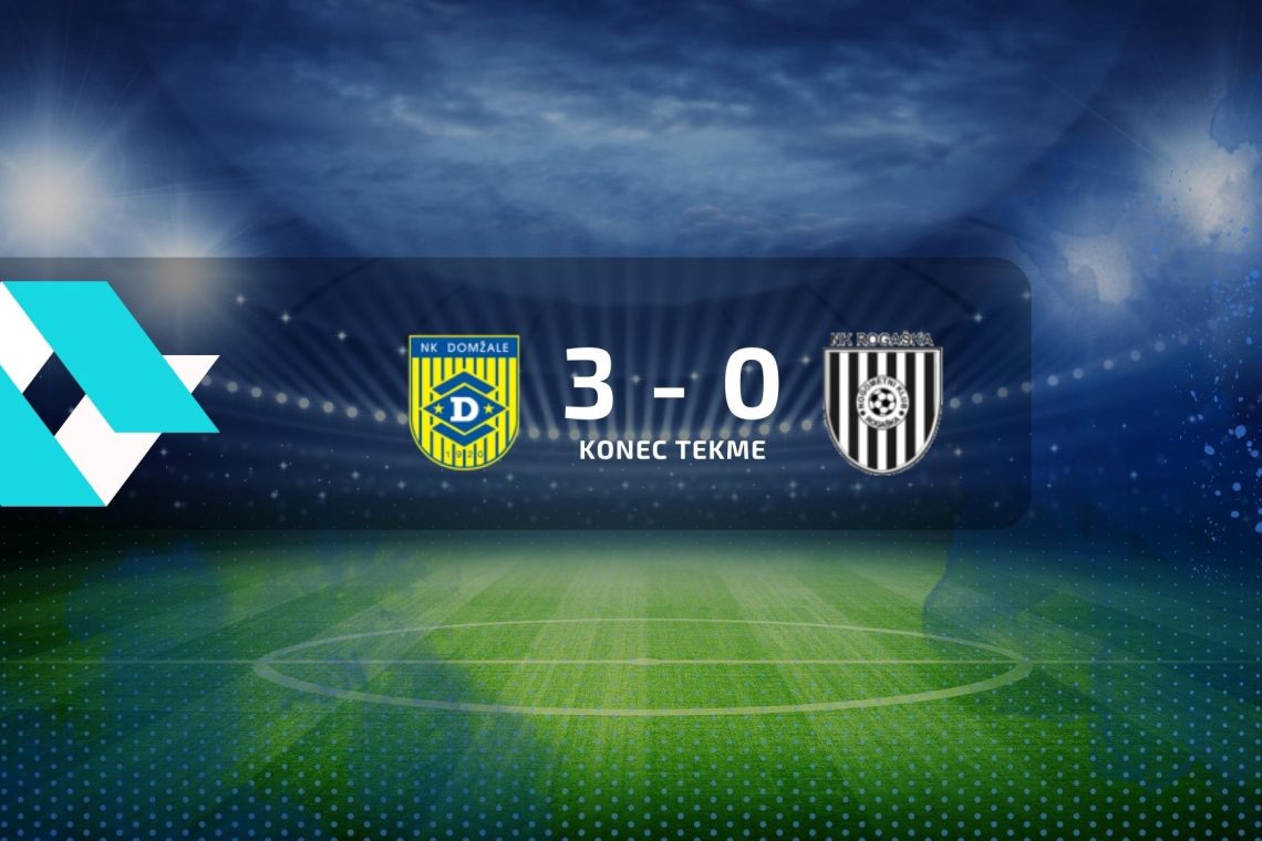 Nogometaši Domžal so premagali Rogaško s 3:0 
