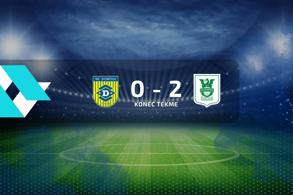 Nogometaši Domžal so izgubili proti Olimpiji z 0:2