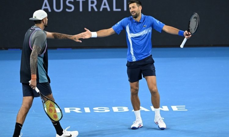 Đoković in Kyrgios navdušila med dvojicami v Brisbanu