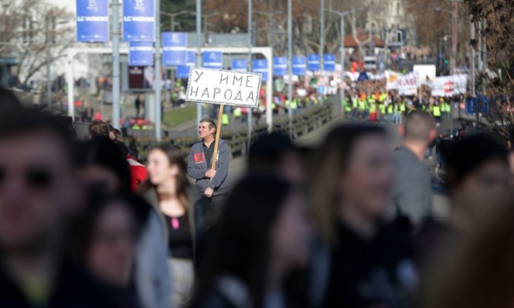  V Zagrebu shod podpore žrtvam represije v Srbiji