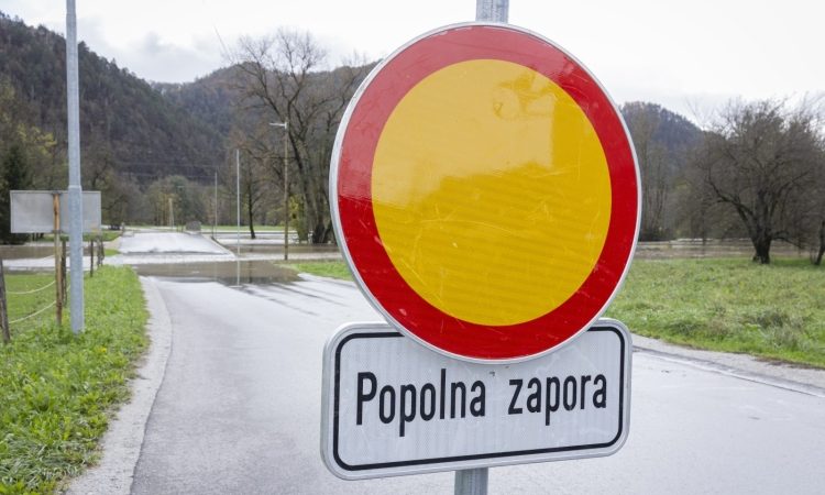 Preklicana zapora Šegove ulice v Novem mestu