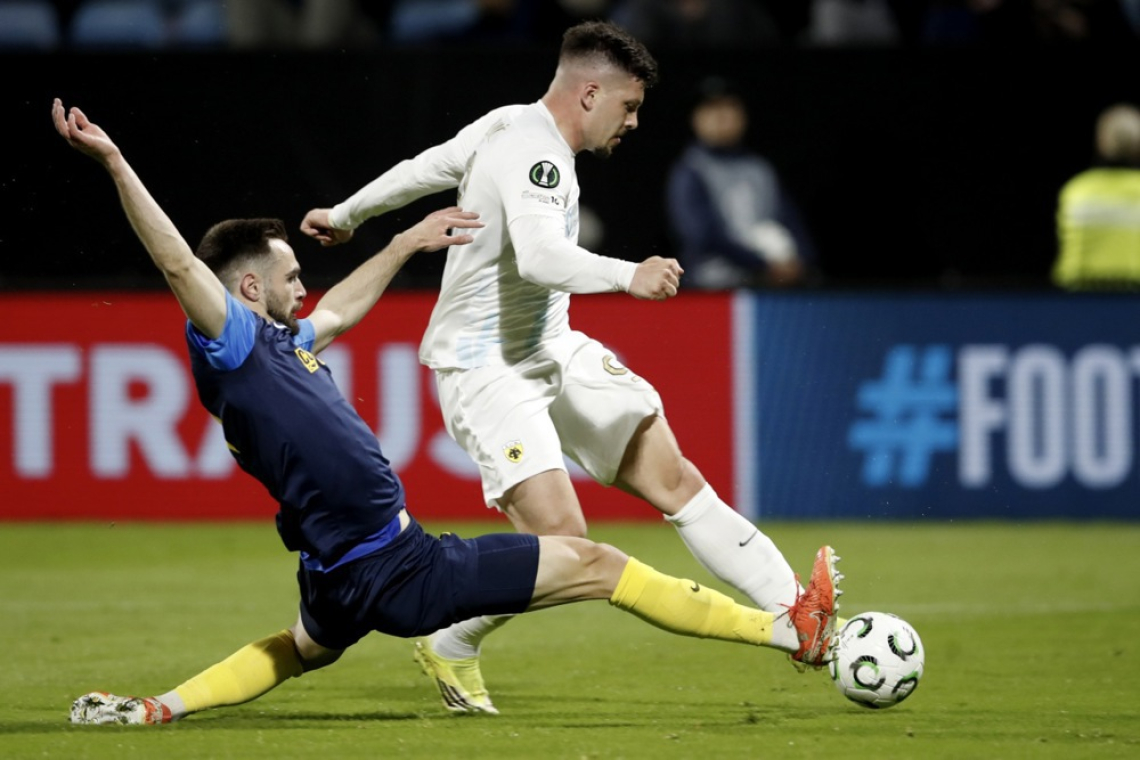 AEK Atene s štirimi goli utišal Celje