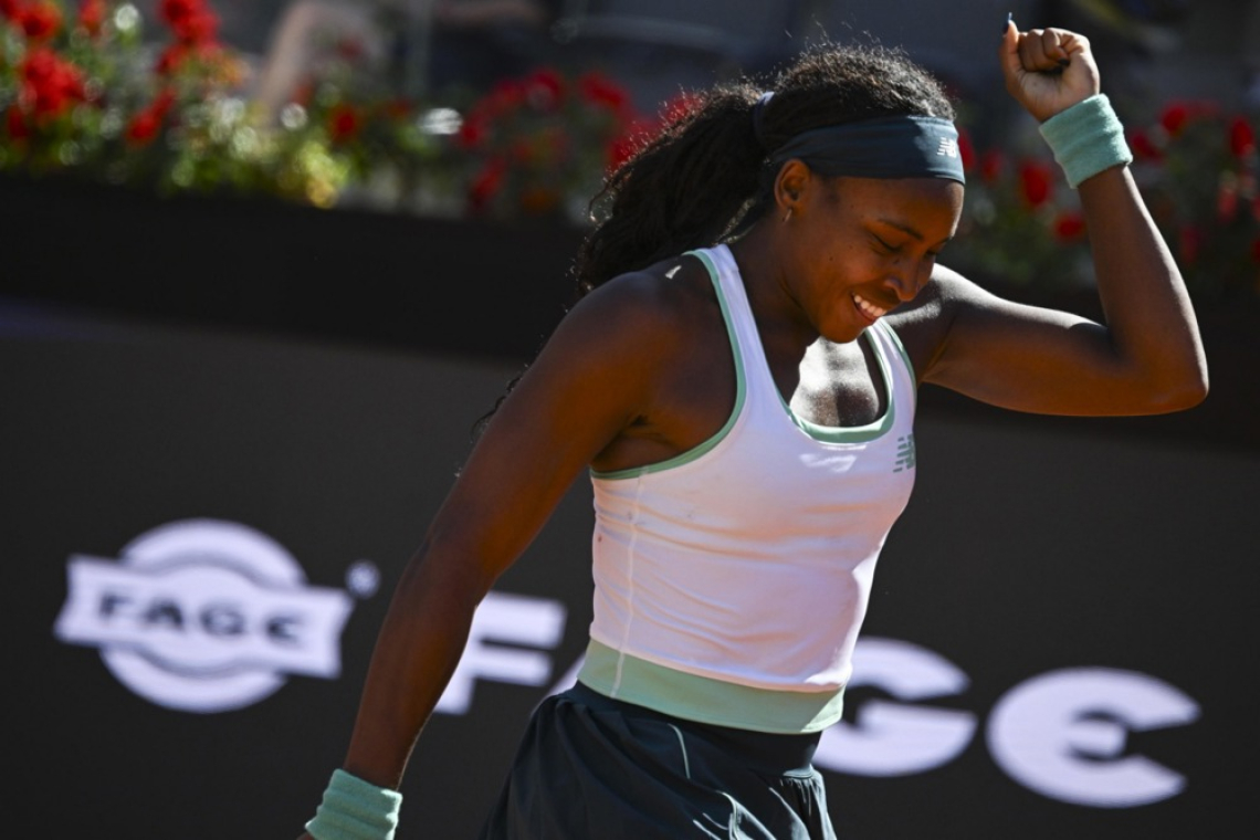 Coco Gauff in Elina Svitolina za zmago v Rimu, Sinner z rekordom